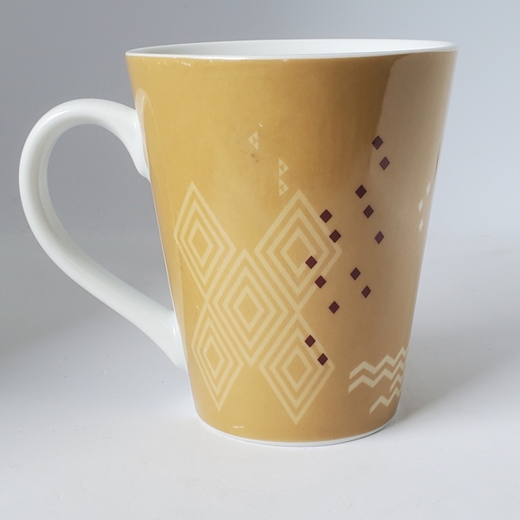 2013 Starbucks Coffee Company Geometric Design Mug 13 fl oz - Picture 4 of 9